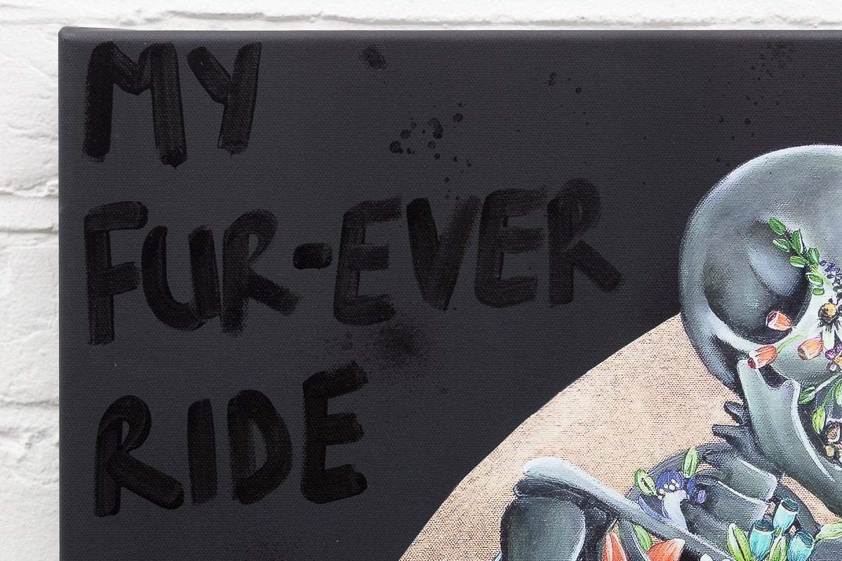 My Fur-Ever Ride - Deluxe Canvas (Box Canvas) by artist Becky Smith - Wyecliffe Galleries