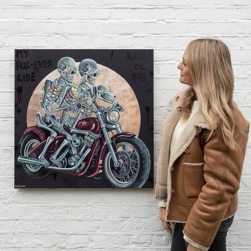 My Fur-Ever Ride - Deluxe Canvas (Box Canvas) by artist Becky Smith - Wyecliffe Galleries