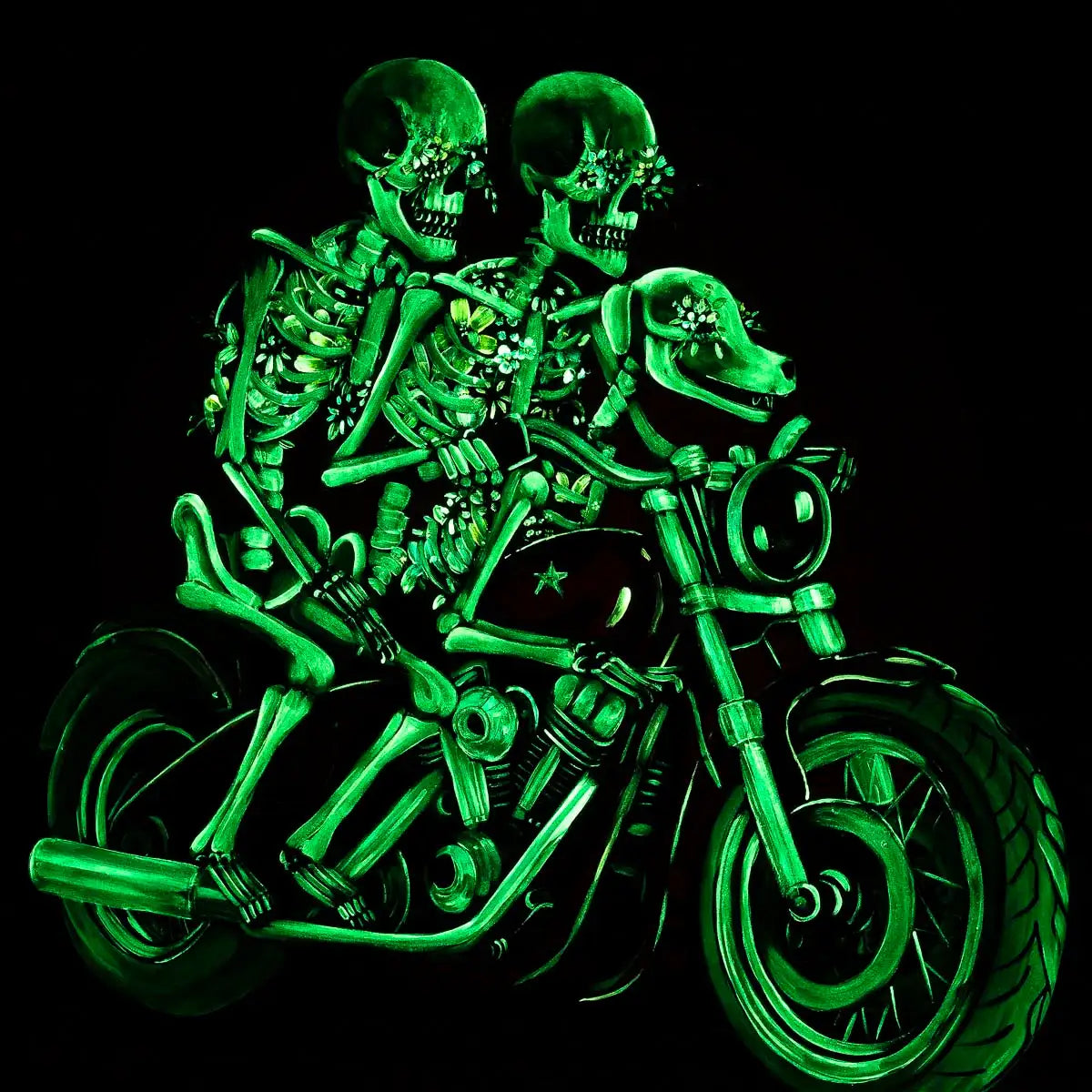 My Fur-Ever Ride - Original - SOLD by artist Becky Smith - Wyecliffe Galleries