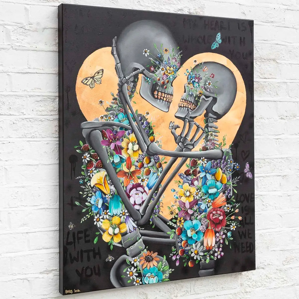 My Heart is Whole with You - Original - SOLD by artist Becky Smith - Wyecliffe Galleries