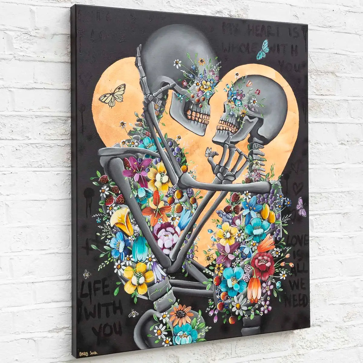 My Heart is Whole with You - Original - SOLD by artist Becky Smith - Wyecliffe Galleries