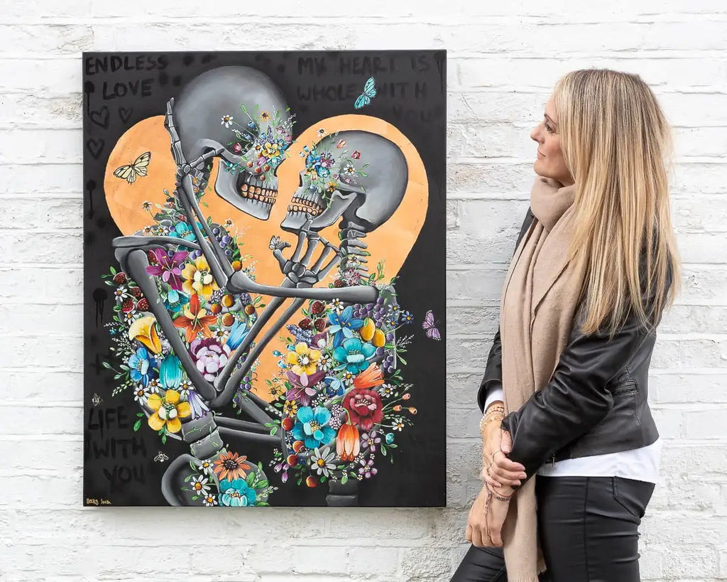 My Heart is Whole with You - Original - SOLD by artist Becky Smith - Wyecliffe Galleries