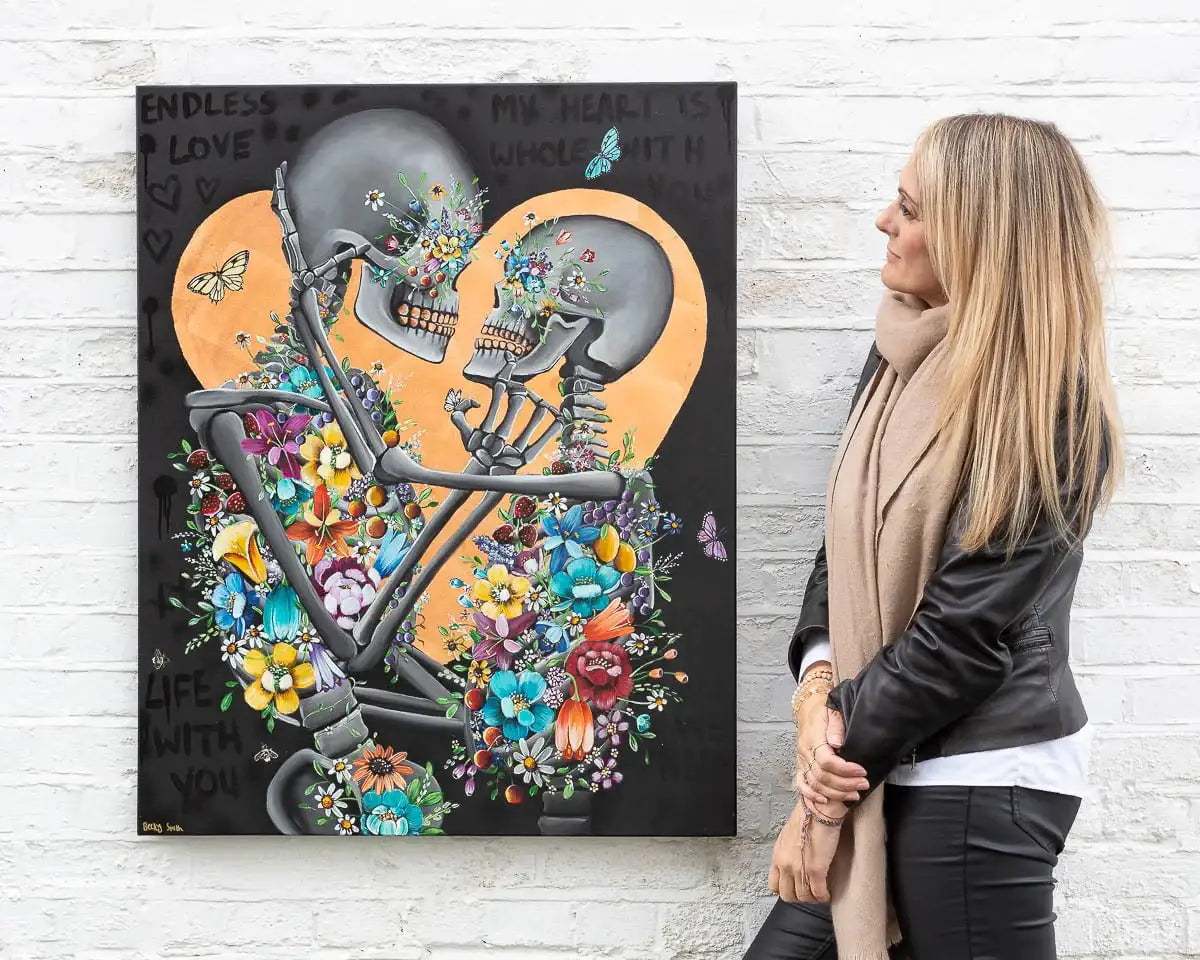 My Heart is Whole with You - Original - SOLD by artist Becky Smith - Wyecliffe Galleries