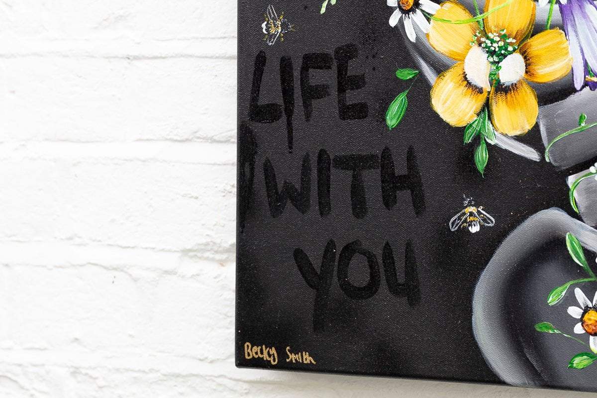 My Heart is Whole with You - Original - SOLD by artist Becky Smith - Wyecliffe Galleries