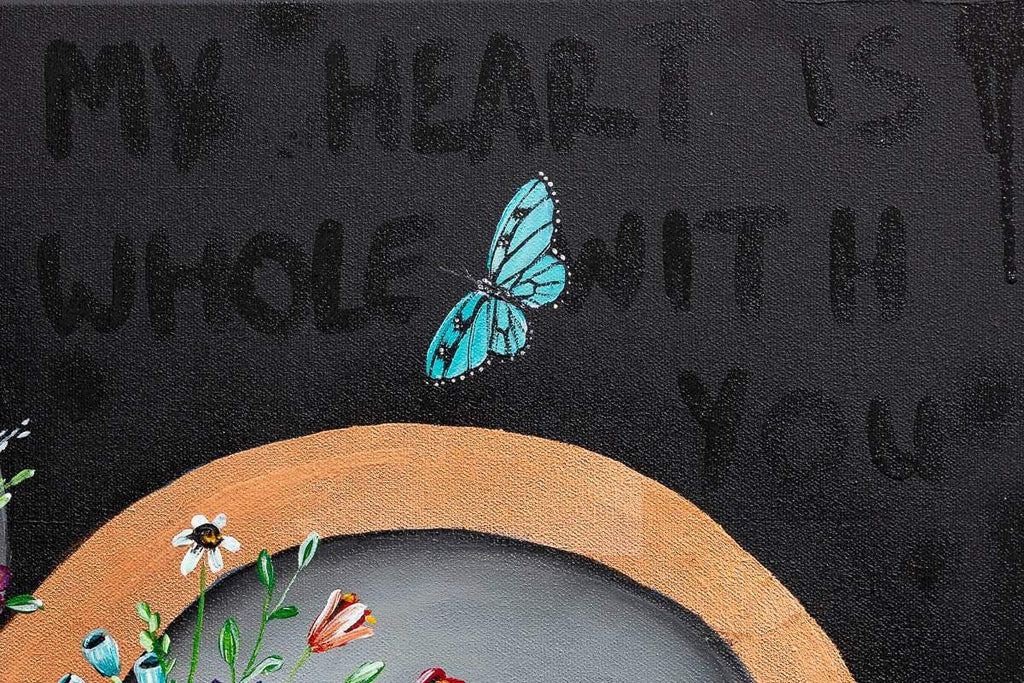 My Heart is Whole with You - Original - SOLD by artist Becky Smith - Wyecliffe Galleries