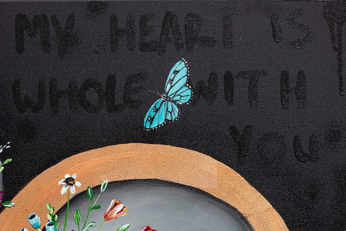 My Heart is Whole with You - Original - SOLD by artist Becky Smith - Wyecliffe Galleries