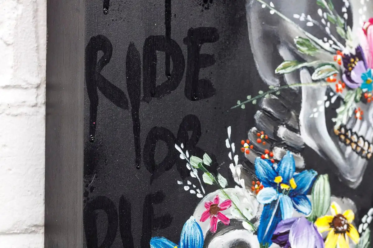 My Ride Or Die - Original - SOLD by artist Becky Smith - Wyecliffe Galleries