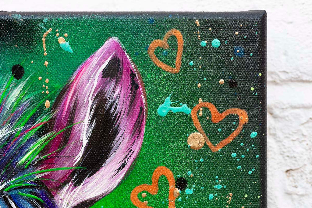 Never Change Your Stripes - Original - SOLD by artist Becky Smith - Wyecliffe Galleries