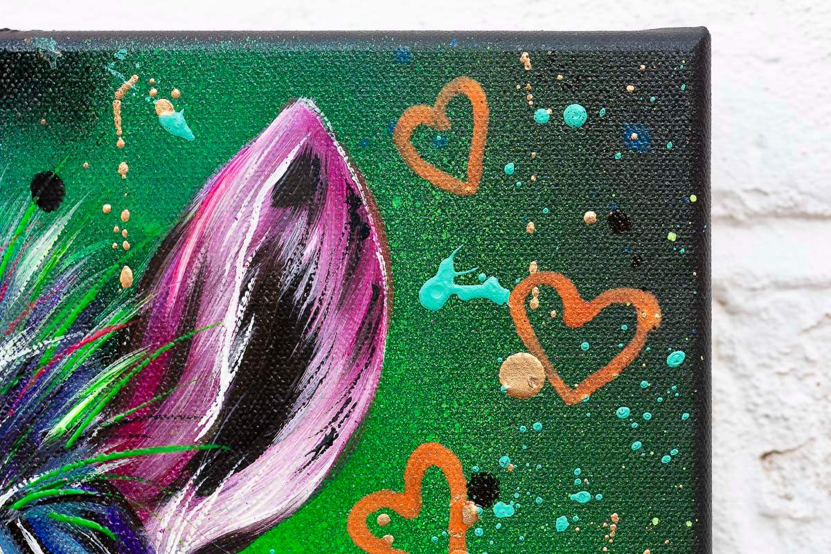 Never Change Your Stripes - Original - SOLD by artist Becky Smith - Wyecliffe Galleries