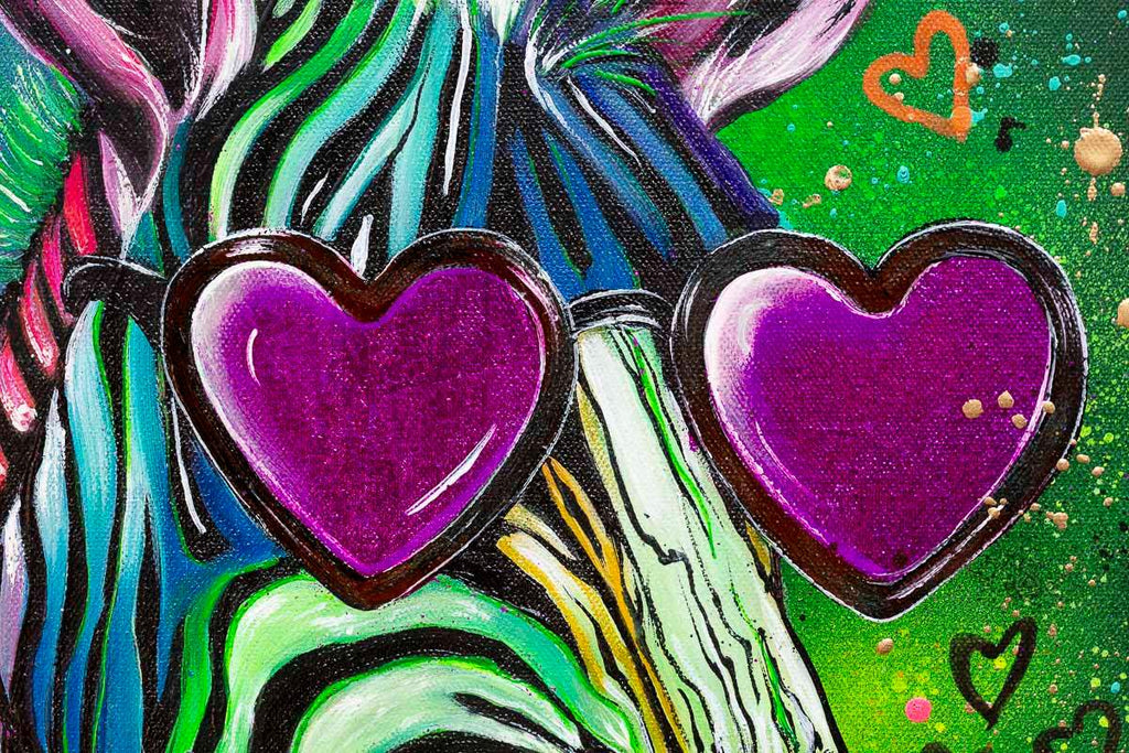 Never Change Your Stripes - Original - SOLD by artist Becky Smith - Wyecliffe Galleries