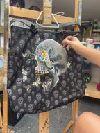 New Beginnings - Original Alexander McQueen Bag - SOLD by artist Becky Smith - Wyecliffe Galleries