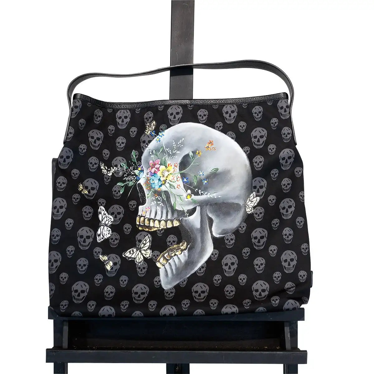 New Beginnings - Original Alexander McQueen Bag - SOLD by artist Becky Smith - Wyecliffe Galleries