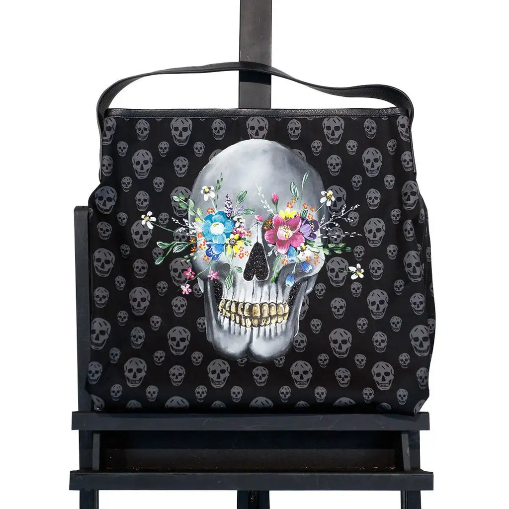 New Beginnings - Original Alexander McQueen Bag - SOLD by artist Becky Smith - Wyecliffe Galleries