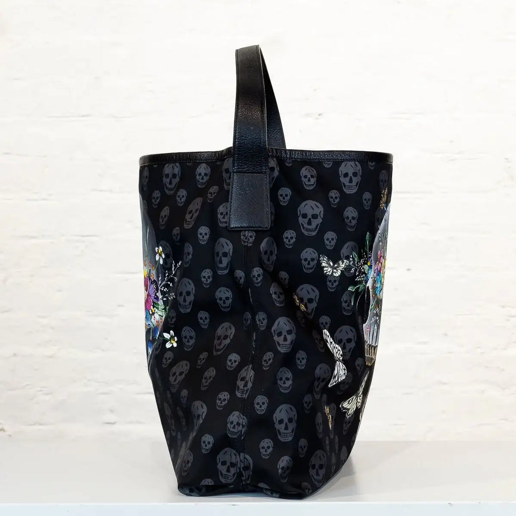 New Beginnings - Original Alexander McQueen Bag - SOLD by artist Becky Smith - Wyecliffe Galleries