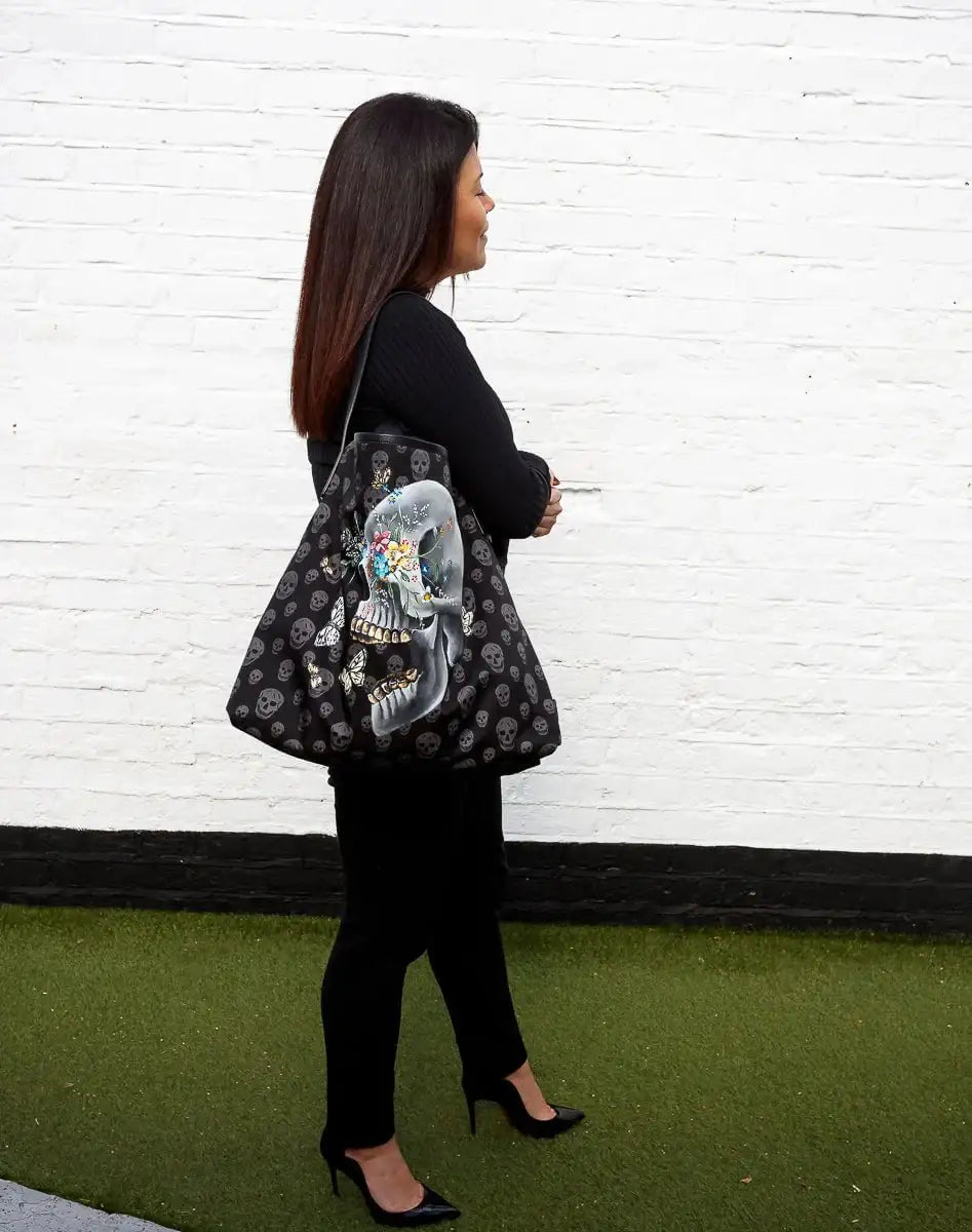 New Beginnings - Original Alexander McQueen Bag - SOLD by artist Becky Smith - Wyecliffe Galleries