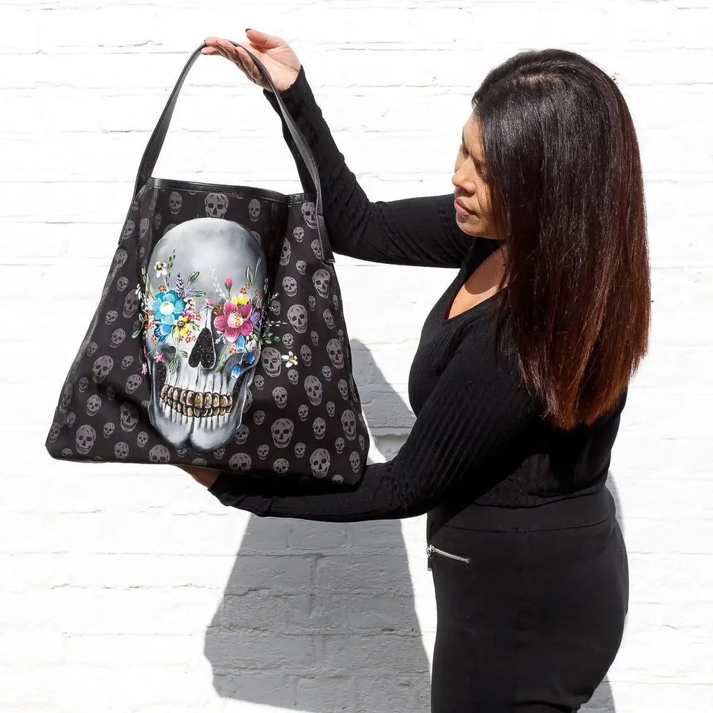 New Beginnings - Original Alexander McQueen Bag - SOLD by artist Becky Smith - Wyecliffe Galleries