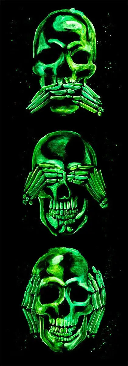 No Evils Triptych - Deluxe Edition by artist Becky Smith - Wyecliffe Galleries