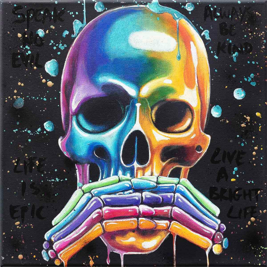 No Evils Triptych - Deluxe Edition by artist Becky Smith - Wyecliffe Galleries