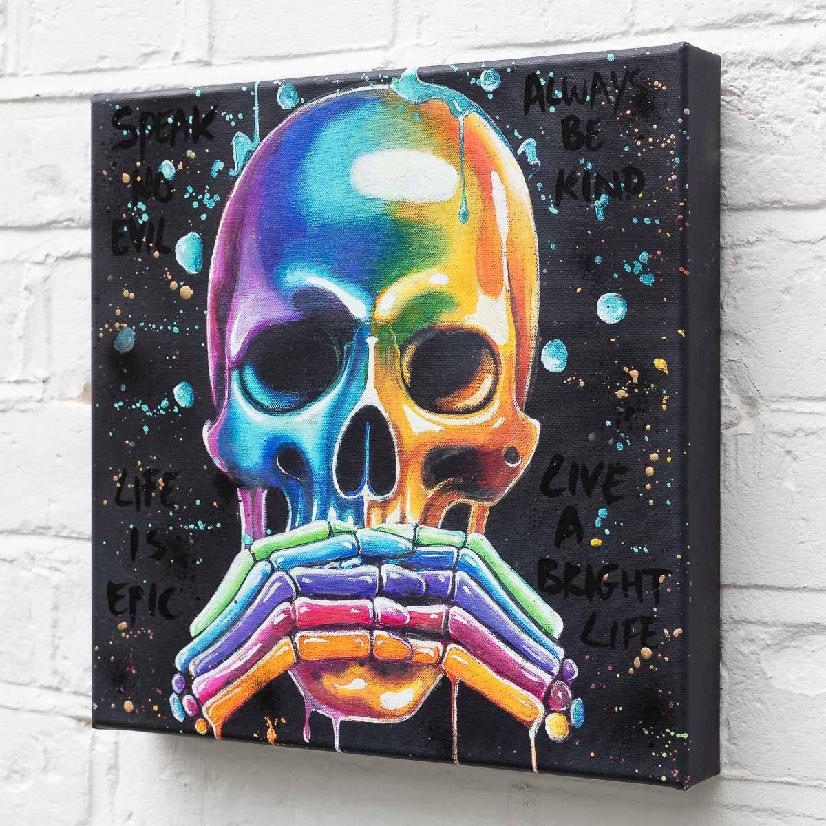 No Evils Triptych - Deluxe Edition by artist Becky Smith - Wyecliffe Galleries