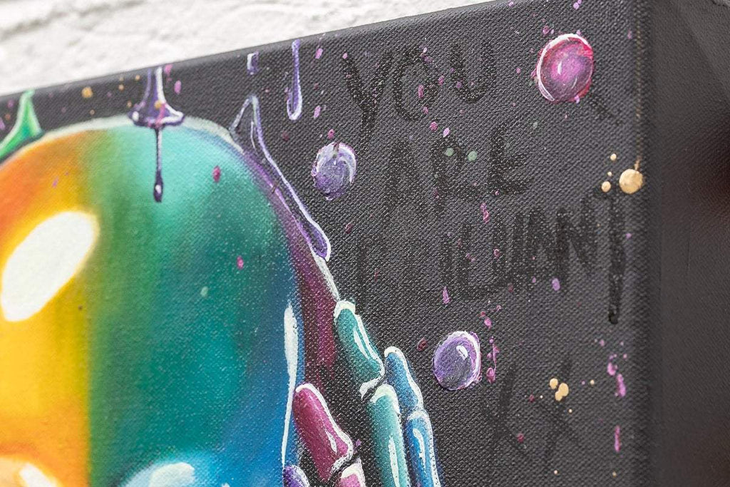 No Evils Triptych - Original - SOLD by artist Becky Smith - Wyecliffe Galleries