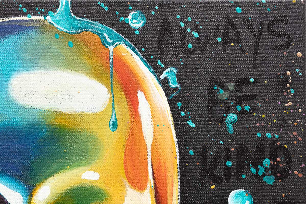 No Evils Triptych - Original - SOLD by artist Becky Smith - Wyecliffe Galleries