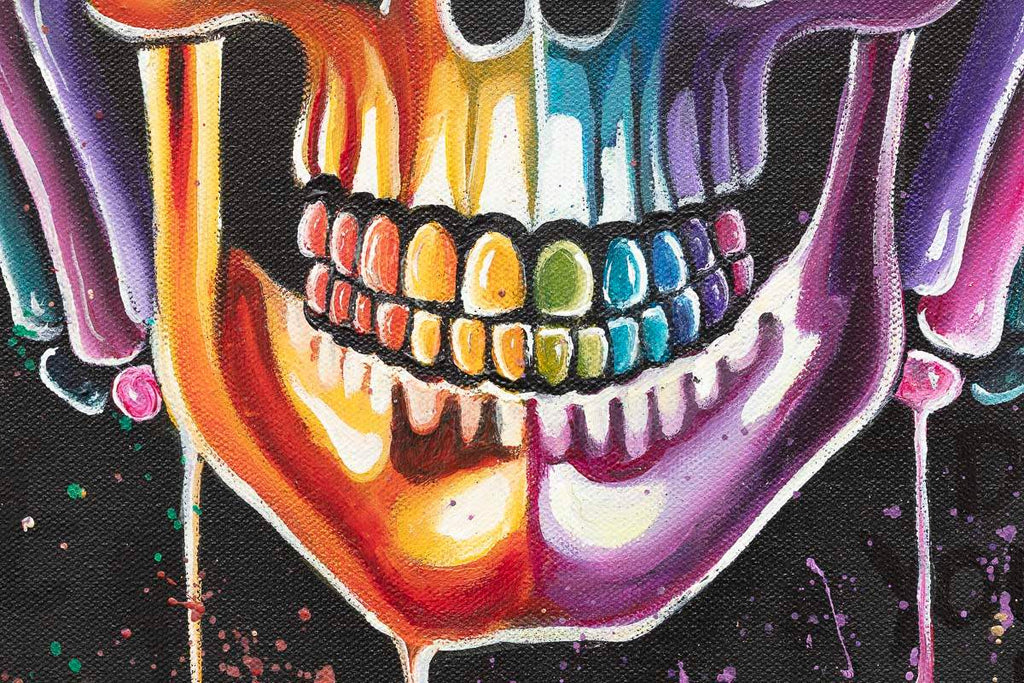 No Evils Triptych - Original - SOLD by artist Becky Smith - Wyecliffe Galleries