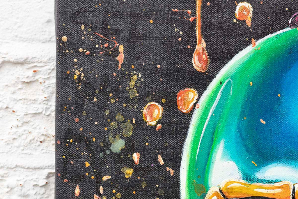 No Evils Triptych - Original - SOLD by artist Becky Smith - Wyecliffe Galleries