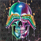 No Evils Triptych - Original - SOLD by artist Becky Smith - Wyecliffe Galleries