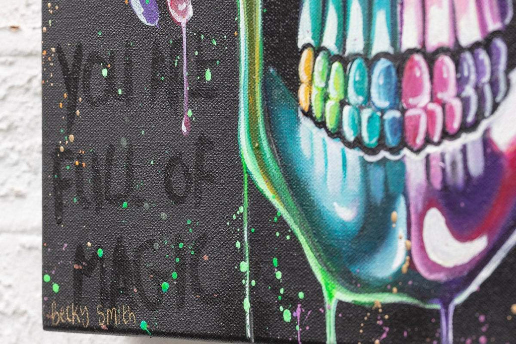 No Evils Triptych - Original - SOLD by artist Becky Smith - Wyecliffe Galleries