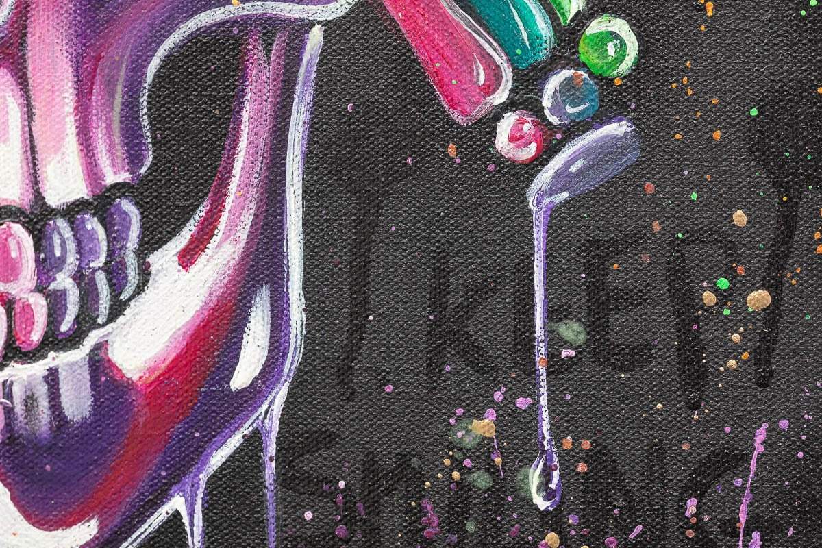 No Evils Triptych - Original - SOLD by artist Becky Smith - Wyecliffe Galleries