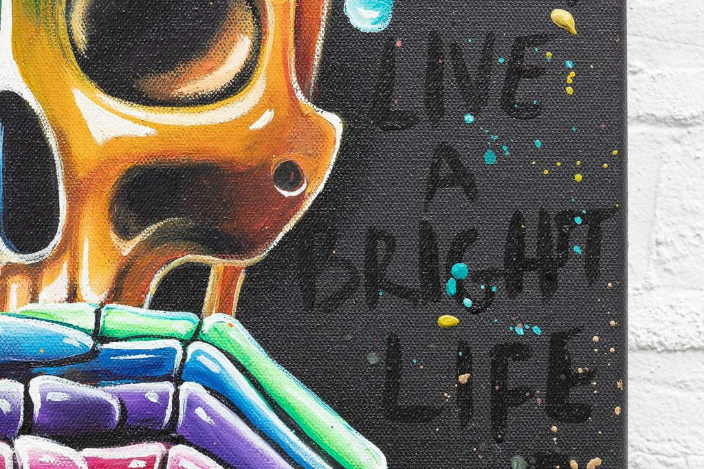 No Evils Triptych - Original - SOLD by artist Becky Smith - Wyecliffe Galleries