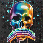 No Evils Triptych - Original - SOLD by artist Becky Smith - Wyecliffe Galleries