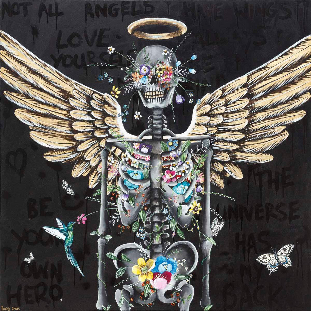 Not All Angels Have Wings - Original - SOLD by artist Becky Smith - Wyecliffe Galleries