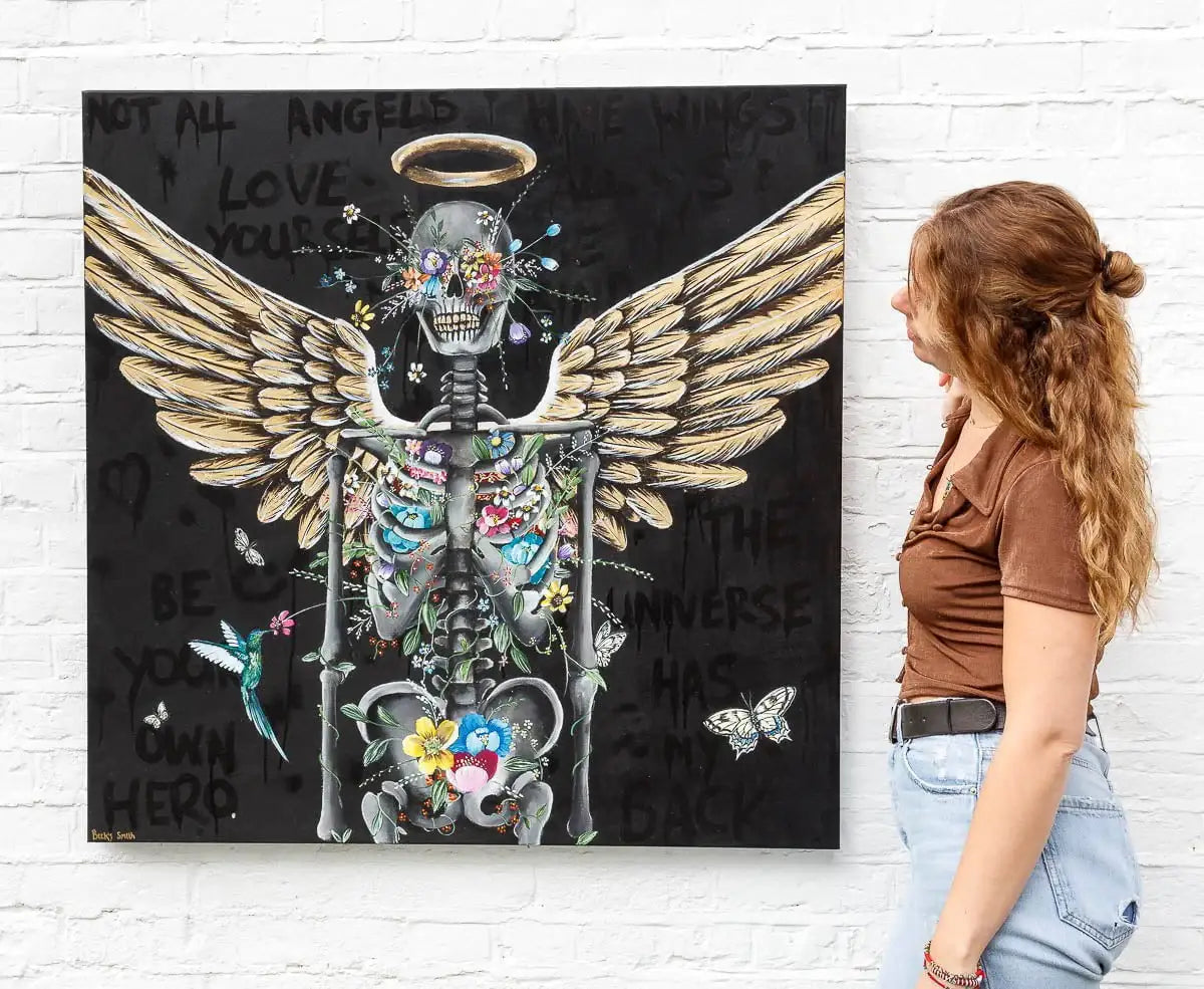 Not All Angels Have Wings - Original - SOLD by artist Becky Smith - Wyecliffe Galleries