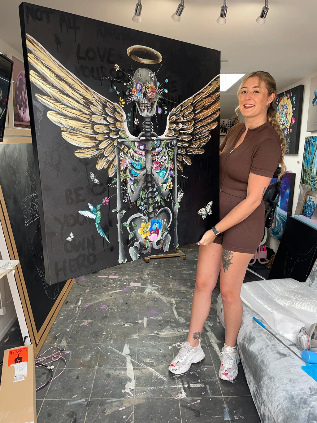 Not All Angels Have Wings - Original - SOLD by artist Becky Smith - Wyecliffe Galleries