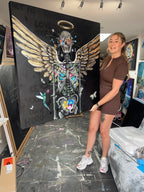 Not All Angels Have Wings - Original - SOLD by artist Becky Smith - Wyecliffe Galleries