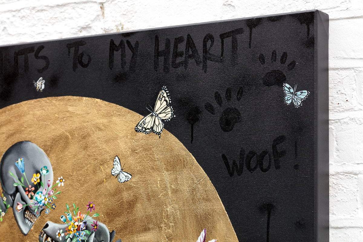 Paw Prints To My Heart - Original - SOLD by artist Becky Smith - Wyecliffe Galleries