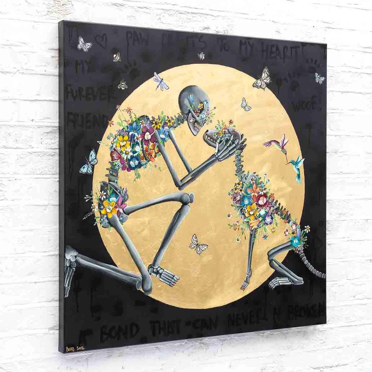 Paw Prints To My Heart - Original - SOLD by artist Becky Smith - Wyecliffe Galleries