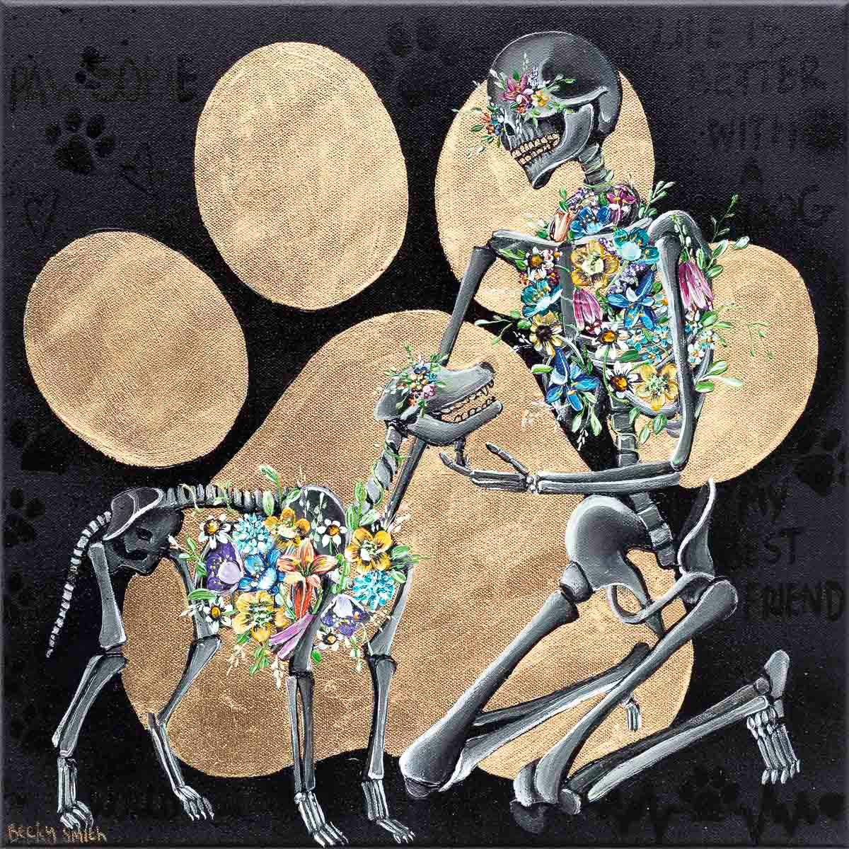 Paw-Some - Original - SOLD by artist Becky Smith - Wyecliffe Galleries