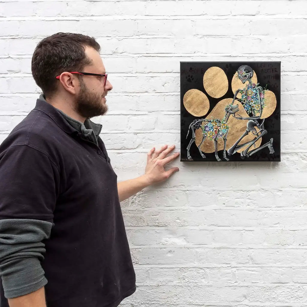 Paw-Some - Original - SOLD by artist Becky Smith - Wyecliffe Galleries