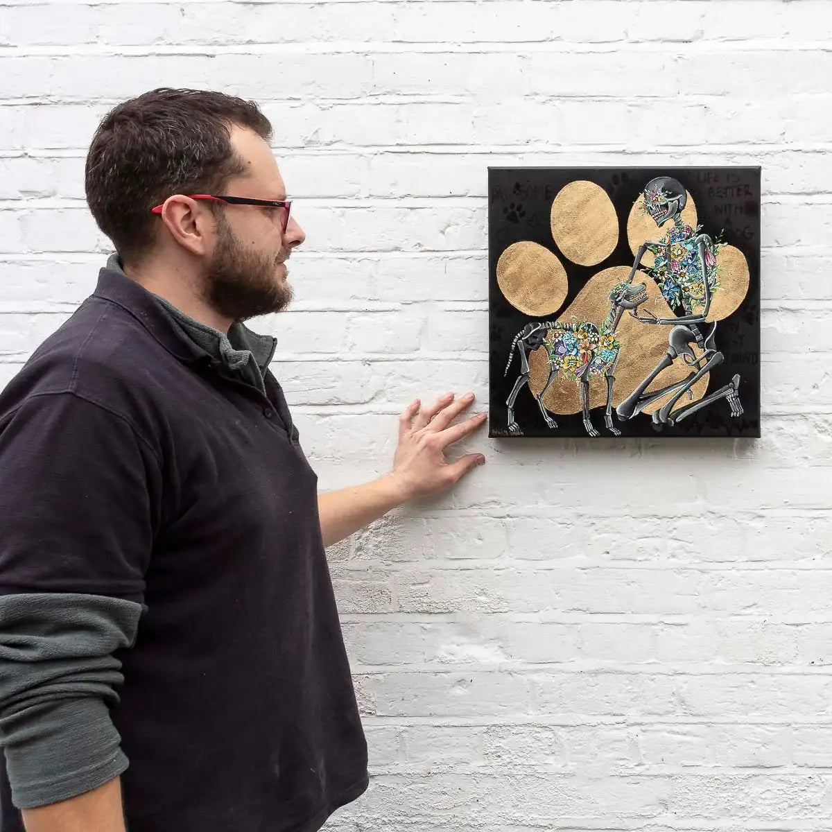 Paw-Some - Original - SOLD by artist Becky Smith - Wyecliffe Galleries