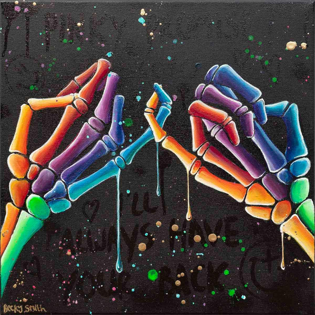 Pinky Promise - Original - SOLD by artist Becky Smith - Wyecliffe Galleries