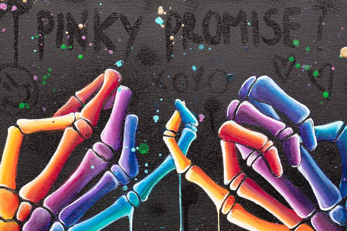 Pinky Promise - Original - SOLD by artist Becky Smith - Wyecliffe Galleries