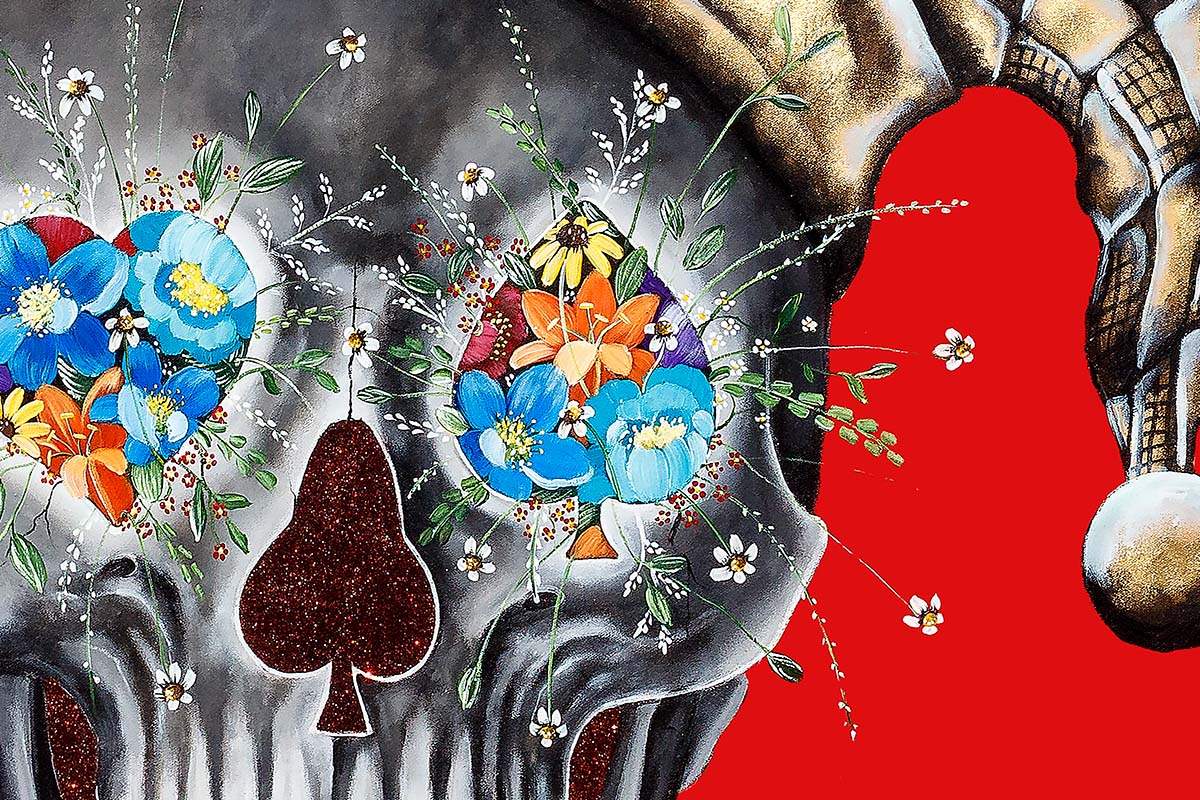 Playing Cards - Set of Four - Acrylic Edition - SOLD by artist Becky Smith - Wyecliffe Galleries