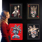 Playing Cards - Set of Four - Acrylic Edition - SOLD by artist Becky Smith - Wyecliffe Galleries