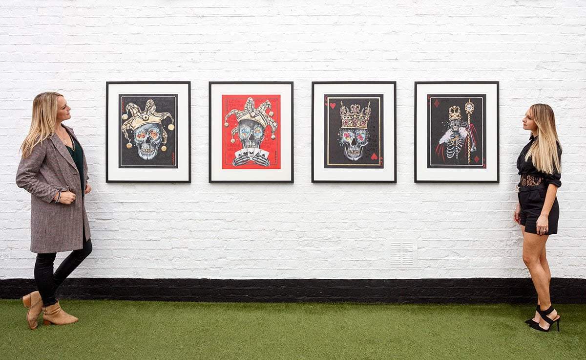 Playing Cards - Set of Four - Artist Proof by artist Becky Smith - Wyecliffe Galleries