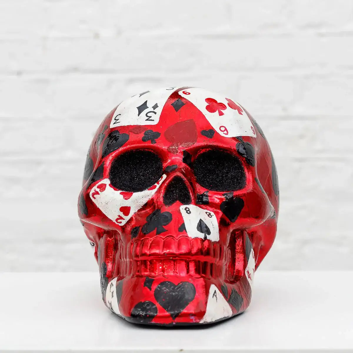 Poker Face - Original Sculpture - SOLD by artist Becky Smith - Wyecliffe Galleries