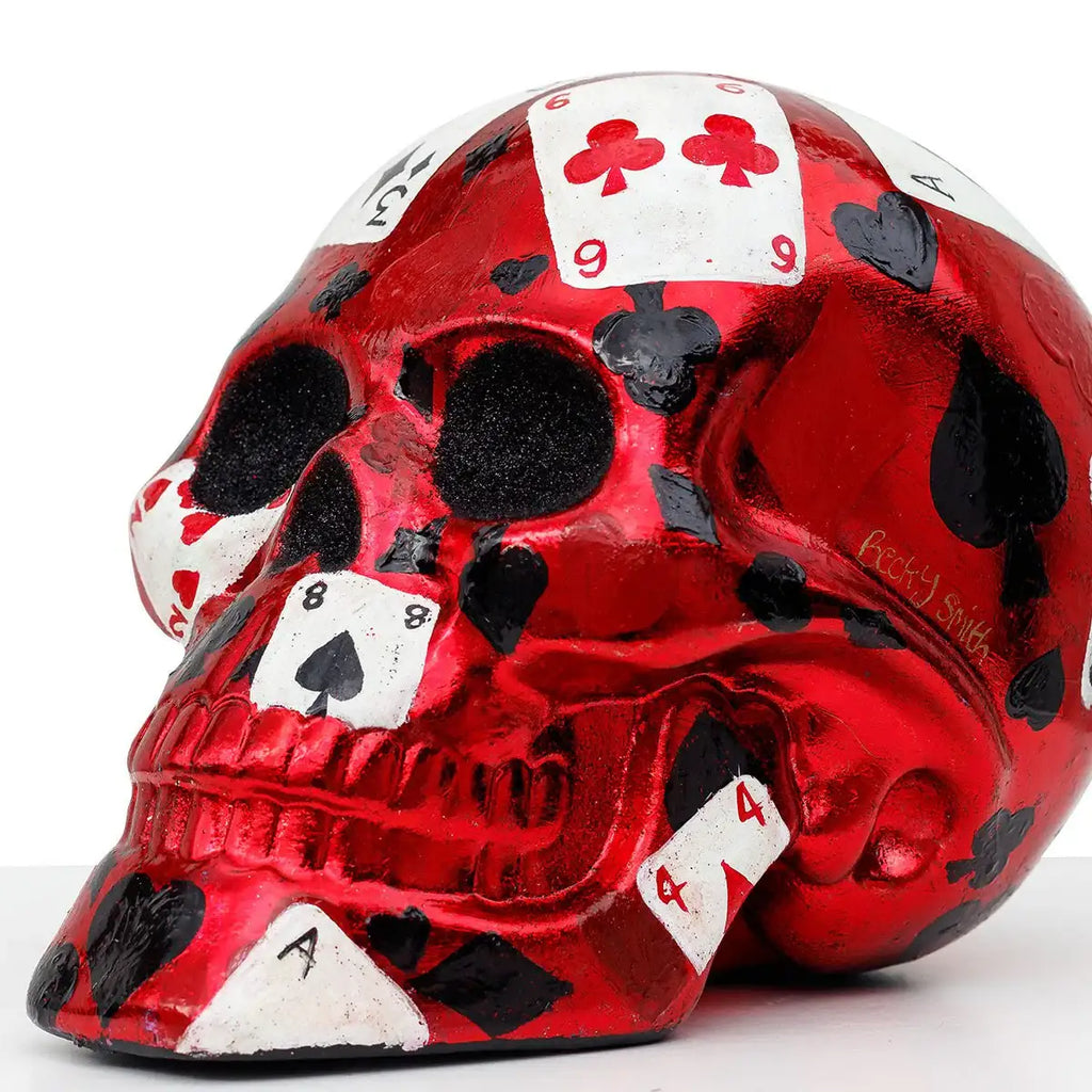 Poker Face - Original Sculpture - SOLD by artist Becky Smith - Wyecliffe Galleries