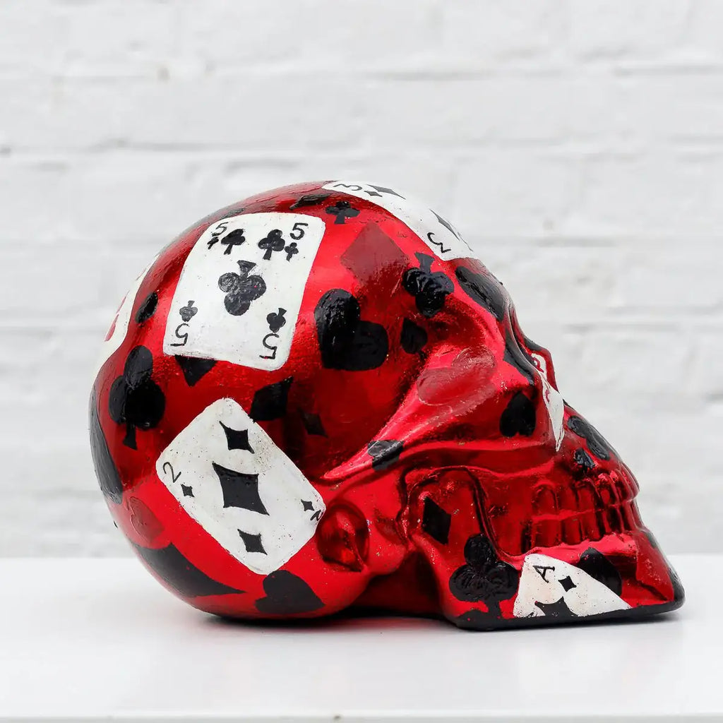 Poker Face - Original Sculpture - SOLD by artist Becky Smith - Wyecliffe Galleries