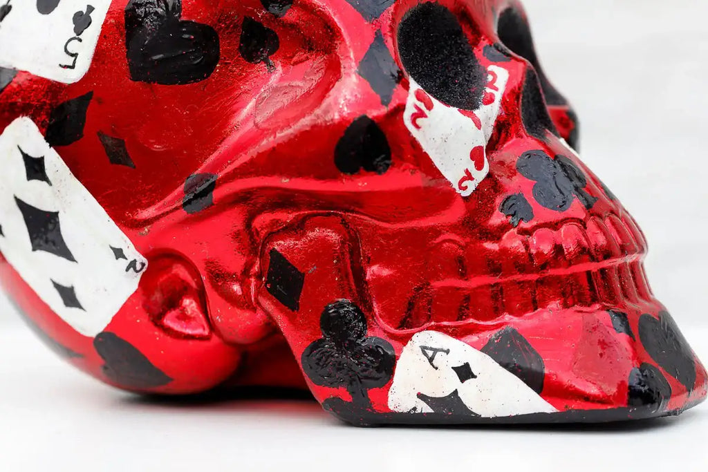 Poker Face - Original Sculpture - SOLD by artist Becky Smith - Wyecliffe Galleries